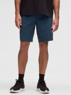 Lululemon Mens Pace Breaker Shorts 9" Lined Dark Blue Heather Size Medium